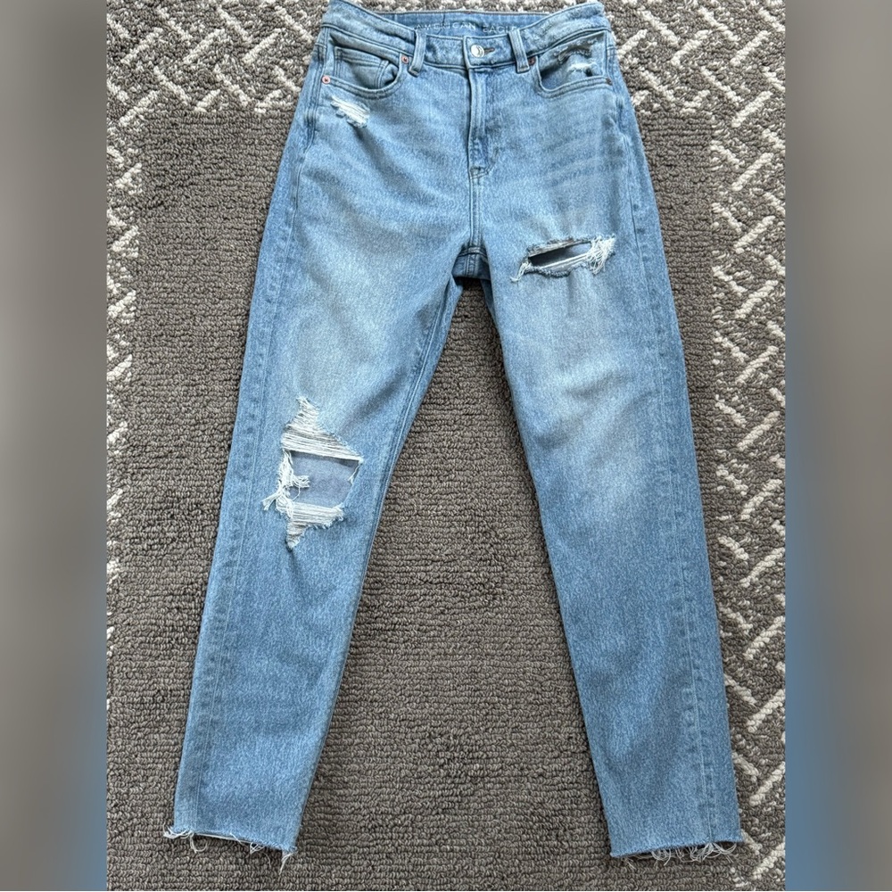 AE Women's Blue Distressed Jeans